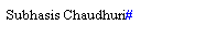 Text Box: Subhasis Chaudhuri#
